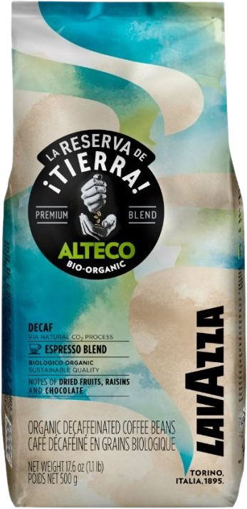 Lavazza La Reserva de ¡Tierra! Humeco Bio-organic Decaf (bez kofeinu) - zrnková 500 g