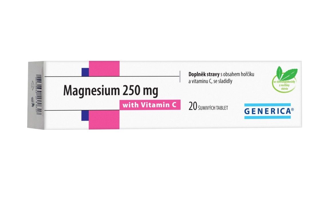 Generica, Magnesium, Horčík, Regenerácia, Šport, Fyzická aktivita, Doplnky pri cvičení, Výživové doplnky pre športovcov, Doplnky stravy