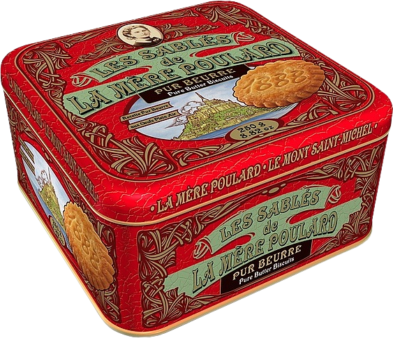 La Mére Poulard Coffret Pure butter biscuit plech 250 g