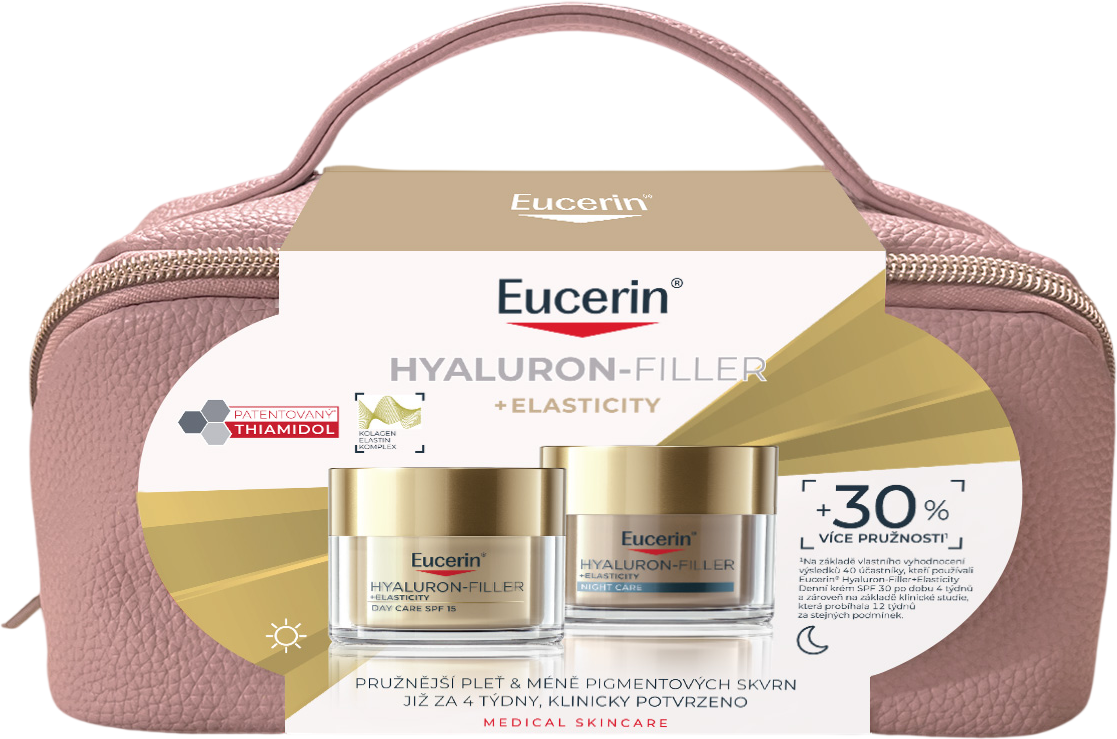 Eucerin Hyaluron Filler+Elasticity vánoční balení 2 x 50 ml