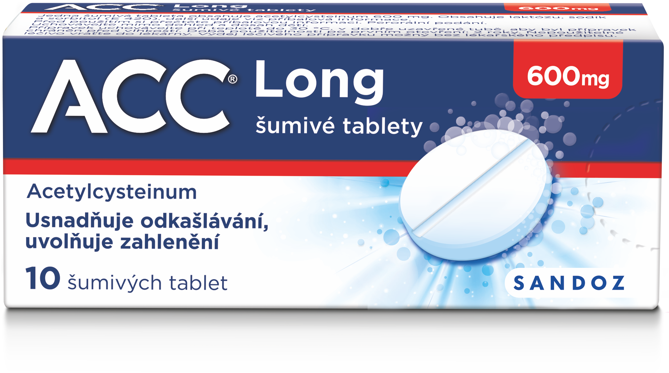 ACC ® LONG 600 mg 10 šumivých tablet