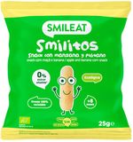 Smileat BIO kukuřičné křupky banán a jablko s panenským olivovým olejem 25 g