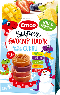 Emco Super ovocný hadík multipack 10 x 10 g