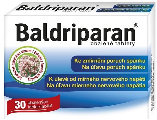 Baldriparan 30 obalených tablet 30 tablet