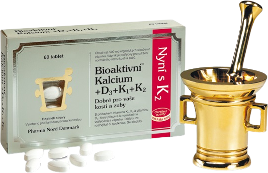Bioaktivní Kalcium+D3+K1+K2 60 tablet