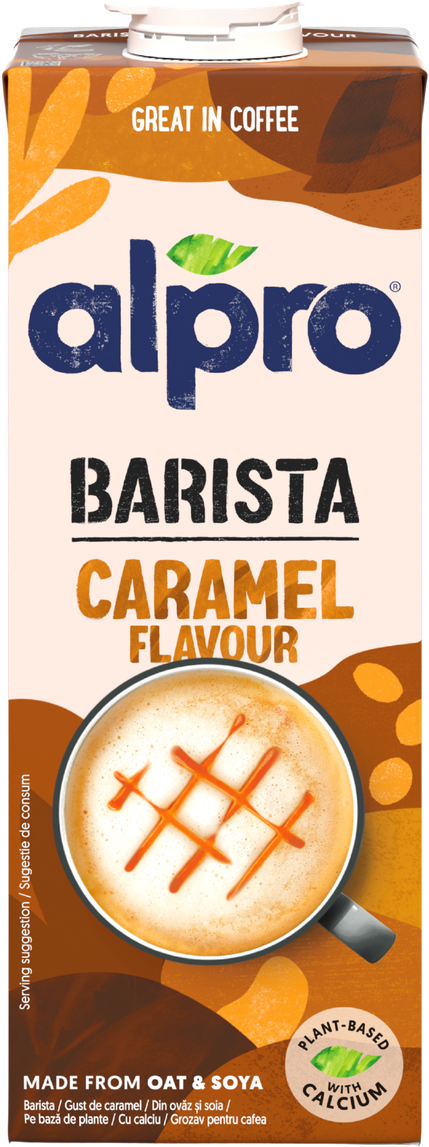 Alpro Barista Ovesno-sójový nápoj s karamelovou příchutí 1 l