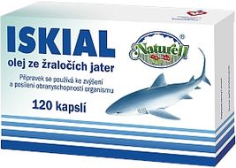 Naturell Iskial olej ze žraločích jater 120 kapslí