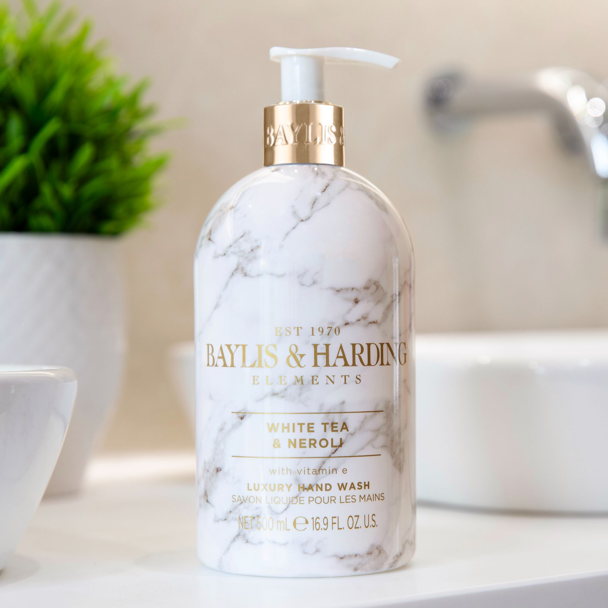 Baylis & Harding Elements Tekuté mýdlo na ruce White tea & Neroli 500 ml
