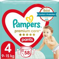 Pampers Premium Care Pants Plenkové kalhotky vel. 4, 9-15 kg, 58 ks