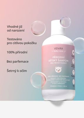 Venira přírodní dětský šampon pro první vlásky 300 ml