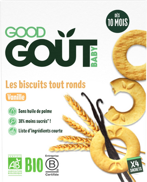 Good Goût BIO Vanilková kolečka 80 g
