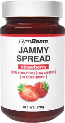 GymBeam Jammy Spread strawberry 220 g