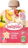 Babybio jablko s hruškou a broskví 4 x 90 g