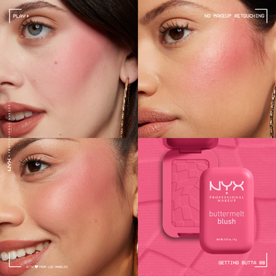 NYX Professional Makeup Buttermelt Blush 08 Gettin Butta pudrová tvářenka