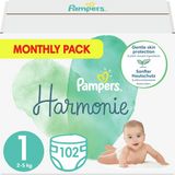 Pampers Harmonie Plenky vel. 1, 2-5 kg, 102 ks