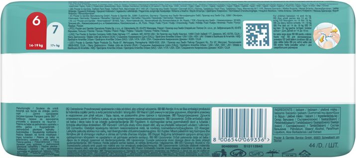 Pampers Active Baby Pants Kalhotkové plenky vel. 6, 14-19 kg, 44 ks