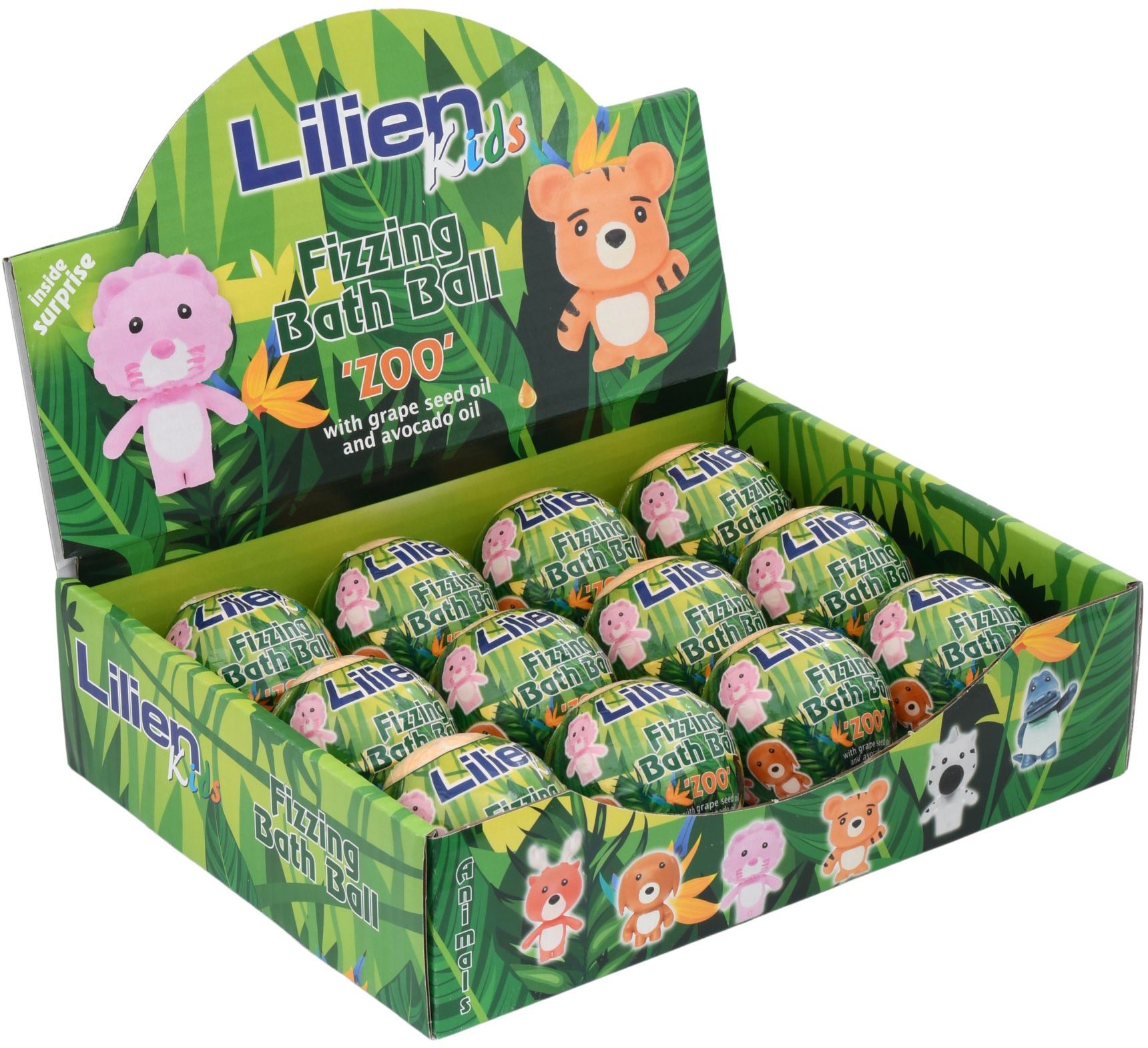 Lilien Kids šumivá koule do koupele s překvapením 140 g