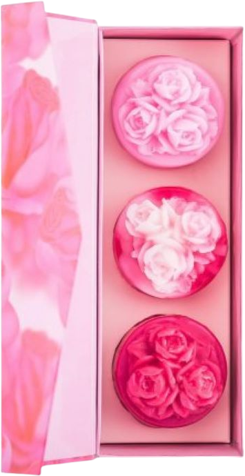 Biofresh Dárková sada - 3 ručně dělaná mýdla Rose of Bulgaria