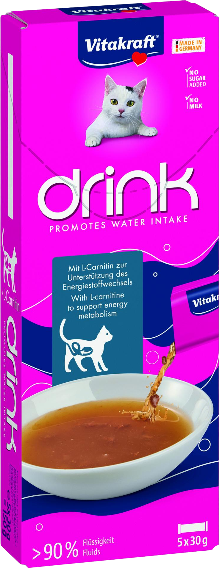 Vitakraft Cat drink losos+L-Carnitin 5 x 30 g
