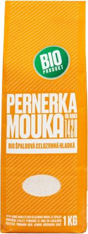 Pernerka Mouka špaldová celozrnná hladká BIO 1 kg