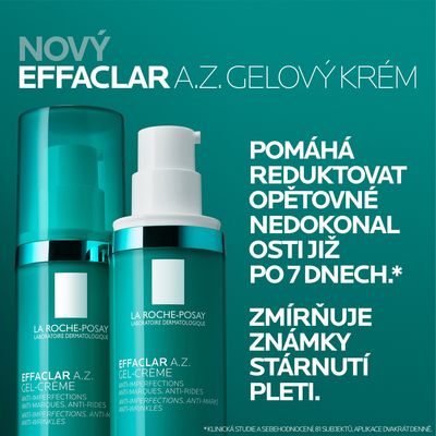 La Roche-Posay Effaclar A.Z Gelový krém proti nedokonalostem a stopách stárnutí 40 ml