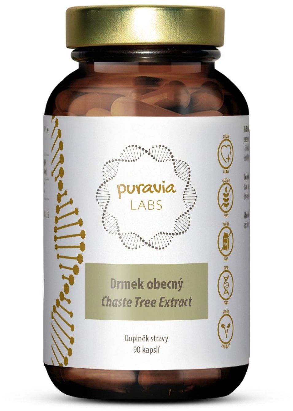 Puravia LABS Drmek obecný – hormonální komfort 90 kapslí