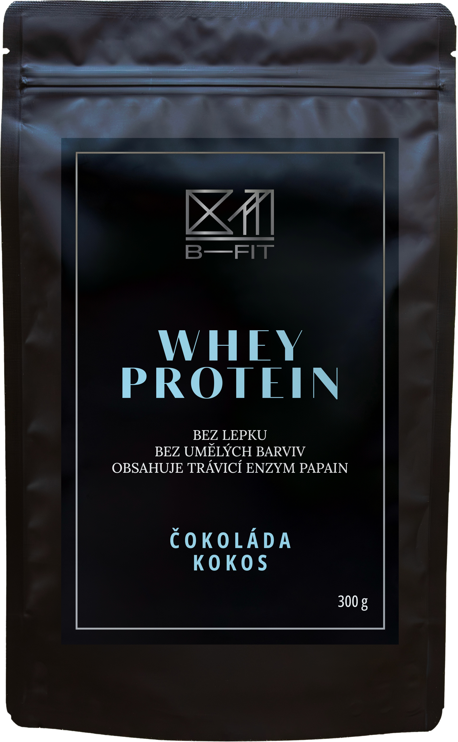 B-Fit Club Whey Protein Čokoláda-kokos 300 g