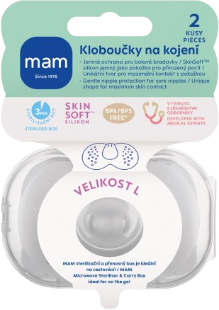 MAM Prsní kloboučky vel. L (23 mm) 2 ks