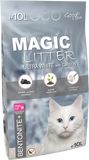 Magic cat Kočkolit Litter Bentonite Ultra White with Carbon 9 kg