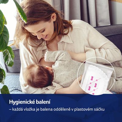 LOVI Vložky do podprsenky antibakteriální Discreet Elegance bílé 60 ks
