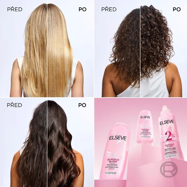 L'Oréal Paris Elseve Glycolic Gloss balzám pro dlouhotrvající lesk 300 ml