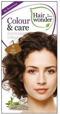 Hairwonder Přírodní dlouhotrvající barva světle hnědá 5, 100 ml