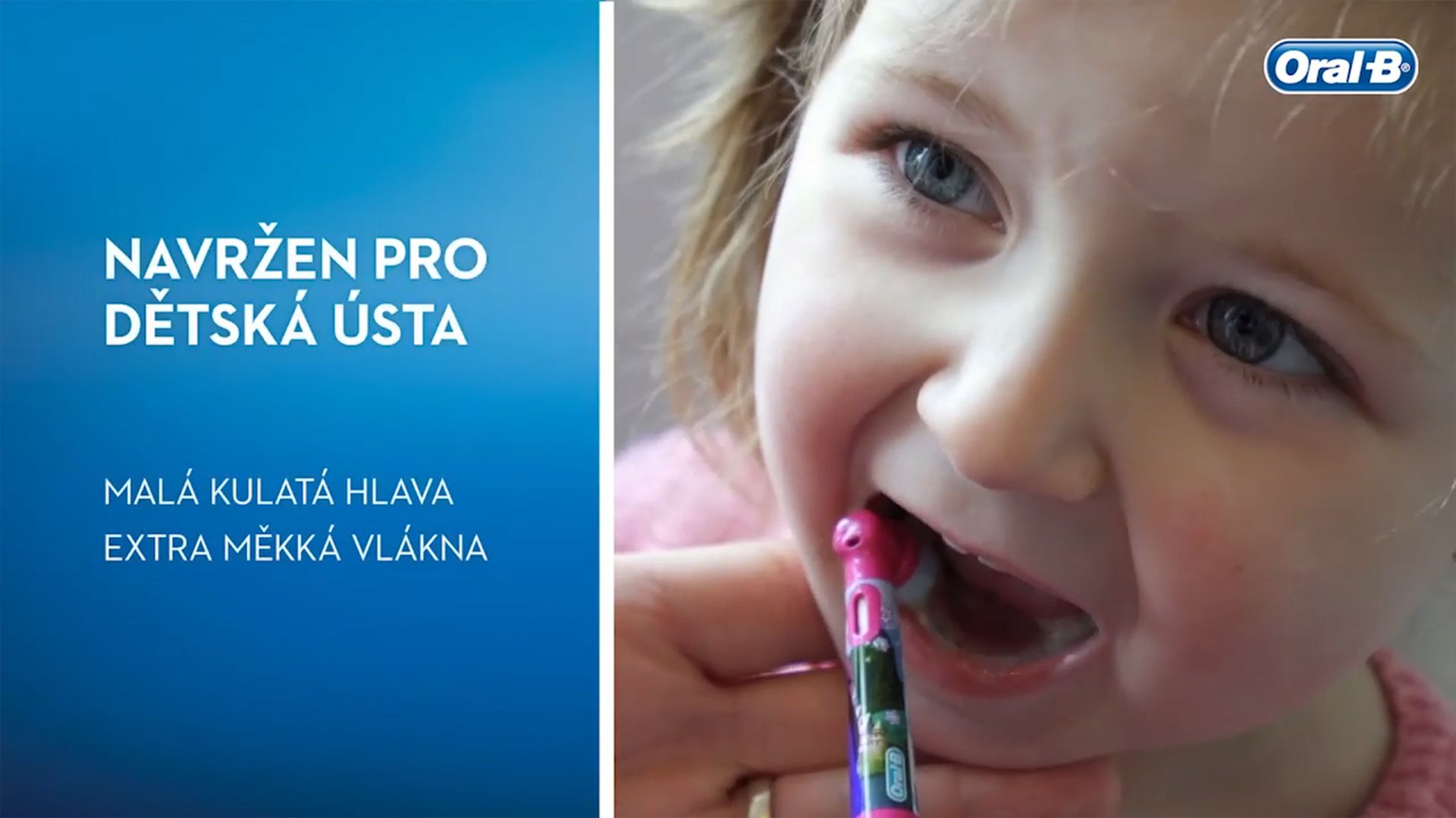 Spolehlivý elektrický zubní kartáček pro děti