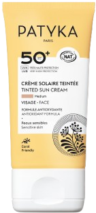 Patyka Tónovaný opalovací krém na obličej SPF 50+ medium 40 ml