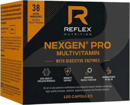 Reflex Nutrition Nexgen® PRO + Digestive Enzymes 120 kapslí