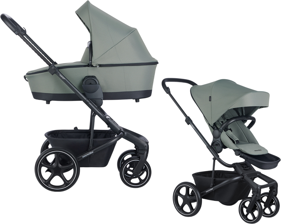 Easywalker Kočárek kombinovaný Harvey⁵ 2v1 Agave Green LITE RWS