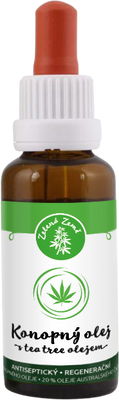 Zelená Země Konopný & tea tree olej 30 ml