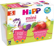 HiPP BIO Jablka s banány 4 x 100 g