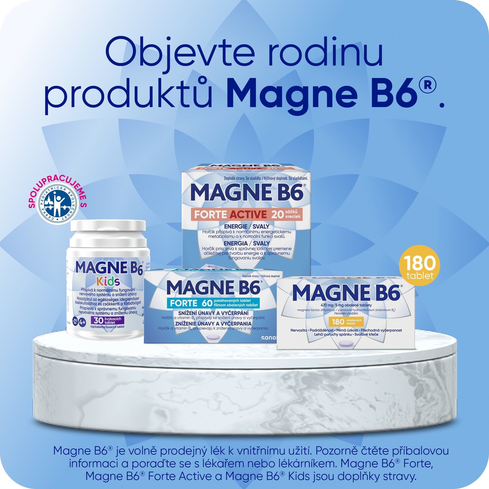 Magne B6 470mg/5mg, 180 tablet