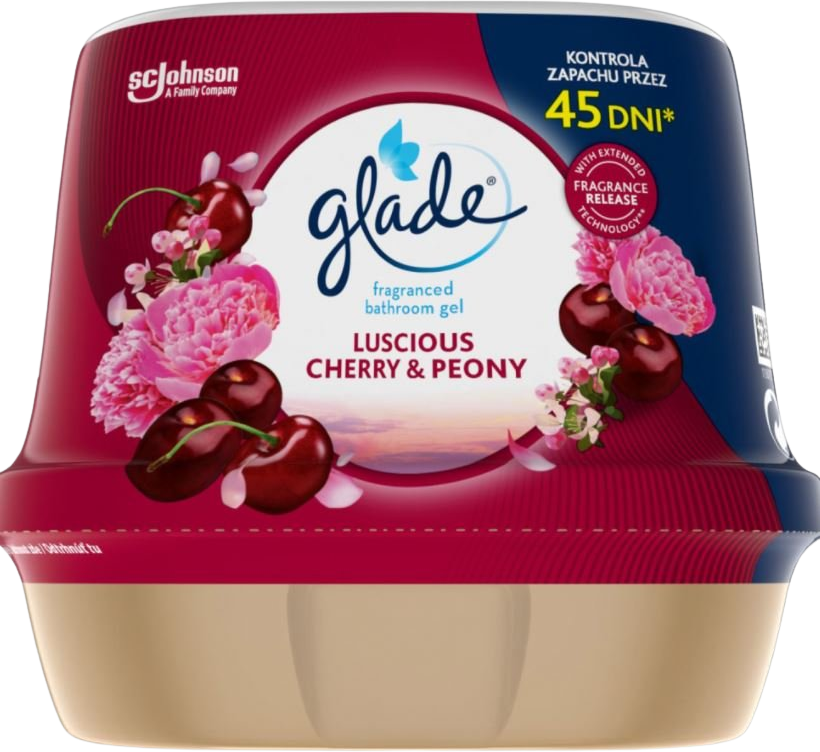Glade osvěžovač vzduchu gel do koupelny Luscious Cherry & Peony 180 g