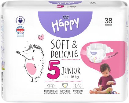 Bella Baby Happy Soft&Delicate Junior 38 ks