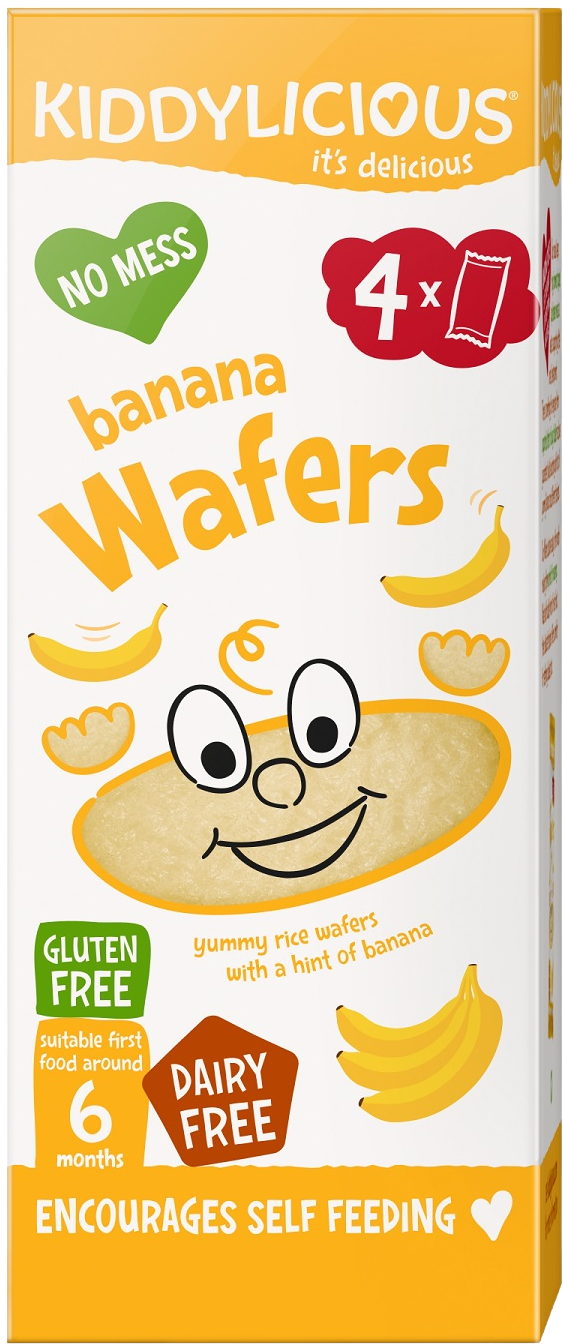 Kiddylicious oplatky banánové mini 4 x 4 g