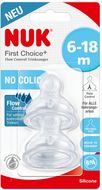 Nuk FC + savička FLOW Control 6-18m 2 ks