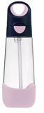 B.box Lahev na pití s brčkem indigo/růžová 600 ml