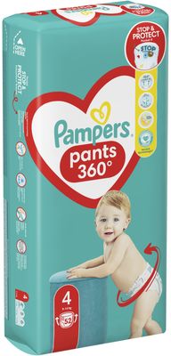 Pampers Active Baby Pants Kalhotkové plenky vel. 4, 9-15 kg, 52 ks