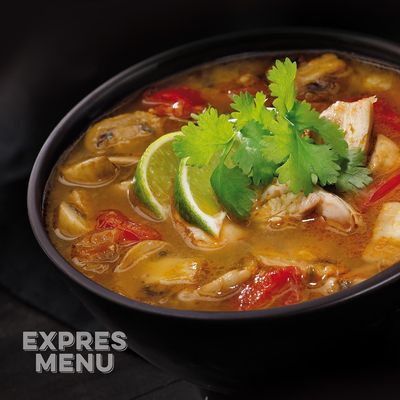 EXPRES MENU Thom Kha Gai - thajská kokosová polévka s kuřecím masem 600 g