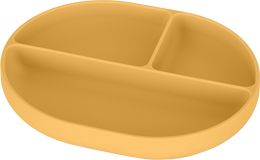 Petite&Mars Talířek silikonový dělící oválný Take&Match Intense Ochre 6m+