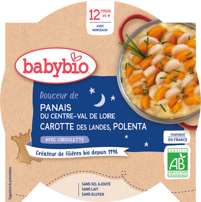 Babybio pastinák, mrkev a polenta 230 g