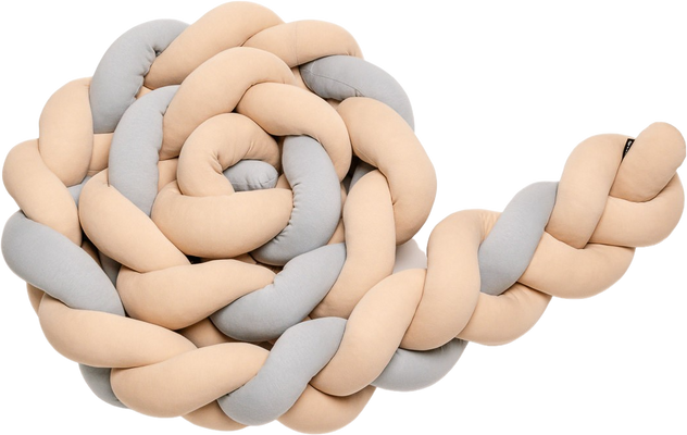 T-Tomi Pletený mantinel 360 cm Beige + Grey