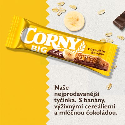Corny BIG cereální tyčinka banán-čokoláda 50 g